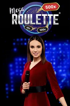 Mega Roulette live table with multiplier displays