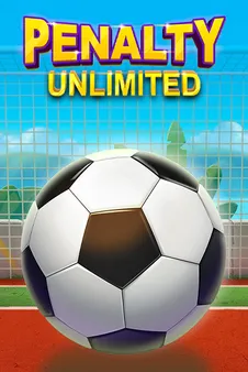 Penalty Unlimited instant game poster with football theme